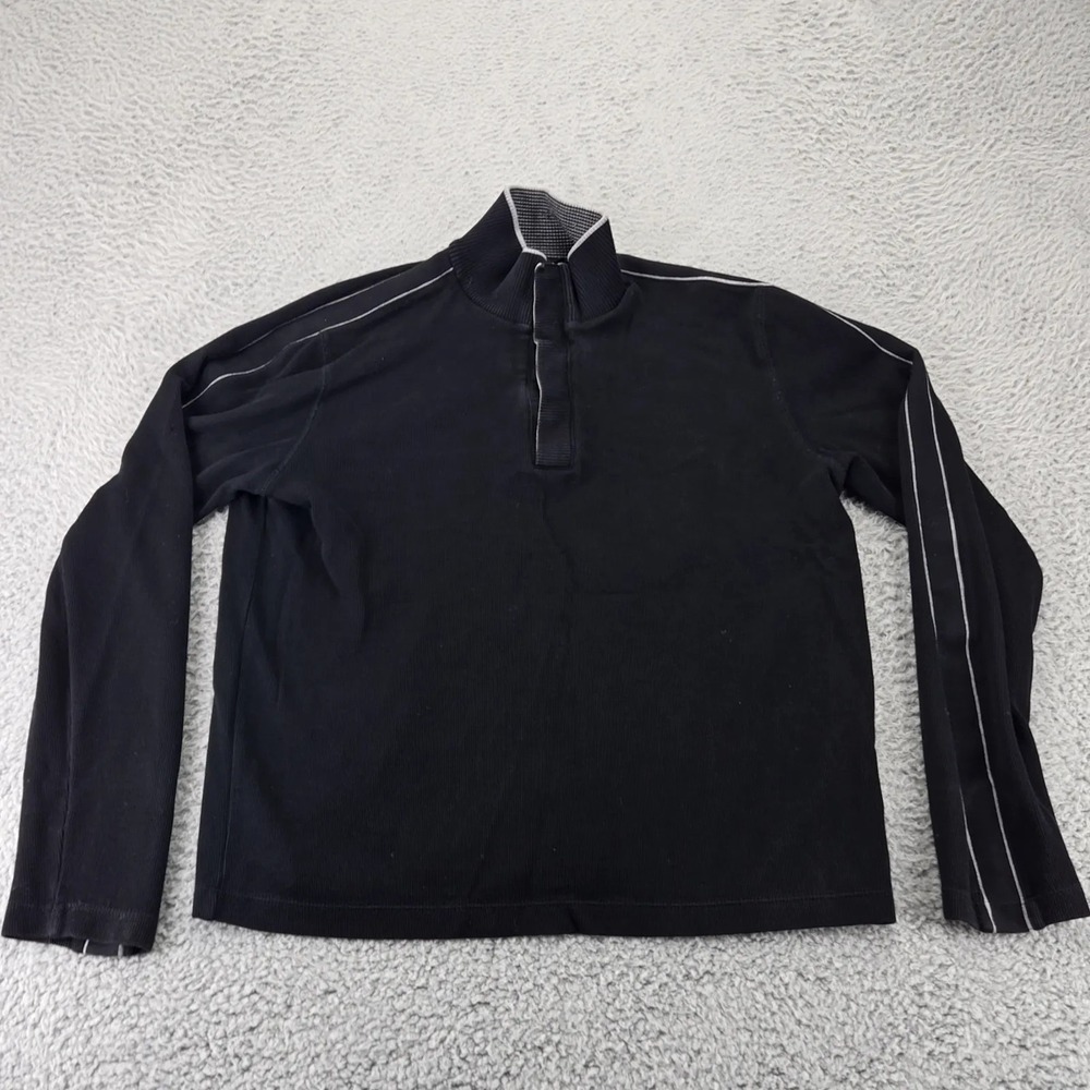 Hugo Boss Jacket Mens Medium‎ Black Knit Long Sleeve Pull Over
